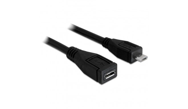 DeLOCK 83248 USB cable USB 2.0 1 m Micro-USB B Black