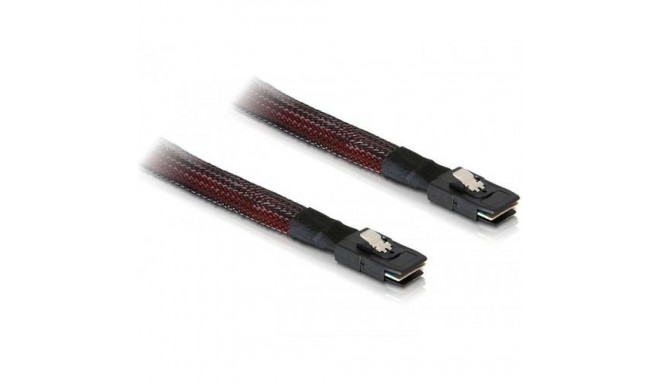 DeLOCK M/M SAS Cable 0.1 m Black, Red