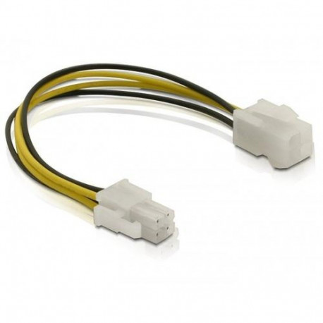 DeLOCK Power cable P4 male/female 0.15 m