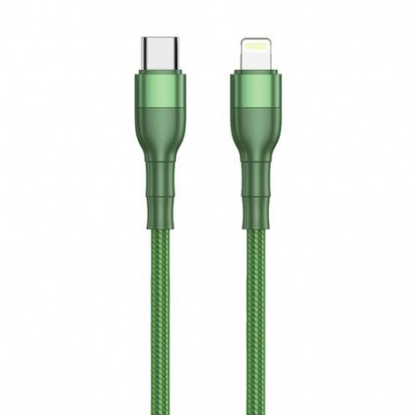 2GO 797312 lightning cable 1 m Green