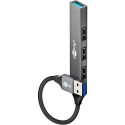 Goobay 74456 interface hub USB 3.2 Gen 1 (3.1 Gen 1) Type-A 5000 Mbit/s Light grey