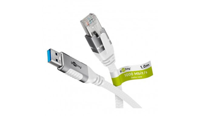 Goobay 74159 networking cable White 2 m Cat6 F/UTP (FTP)