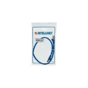 Intellinet Network Patch Cable, Cat6, 0.5m, Blue, Copper, S/FTP, LSOH / LSZH, PVC, RJ45, Gold Plated