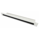 Intellinet 19&quot; Cable Entry Panel with Cable Tray 2-Pack, 2-Piece Set, 1U, with Brush Insert