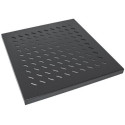 Intellinet 19&quot; Fixed Shelf, 1U, 525mm Depth, Max 50kg, Black