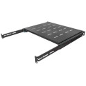 Intellinet 19&quot; Sliding Shelf, 1U, 800 to 1000mm Depth, shelf depth 550mm, Black