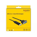 DeLOCK 66281 serial cable Black 1.8 m RS-232 USB Type-A
