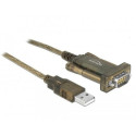 DeLOCK 64073 serial cable Transparent 2 m USB Type-A DB-9