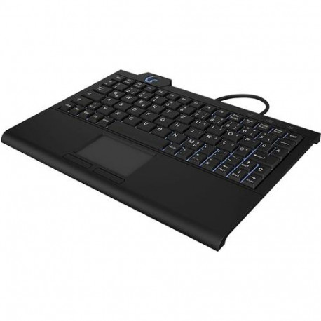 KeySonic KSK-3210ELU (DE) keyboard Home USB QWERTZ German Black