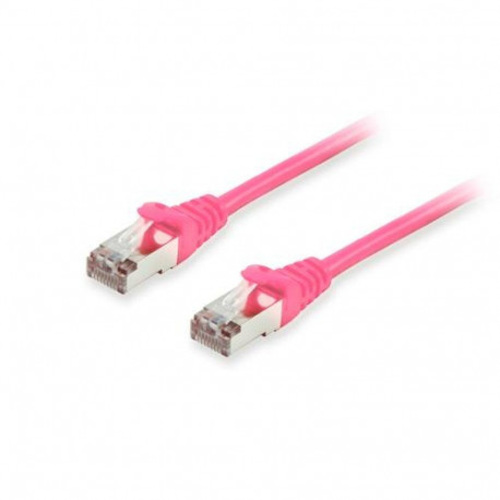 Equip Cat.6A S/FTP Patch Cable, Pink, 20m
