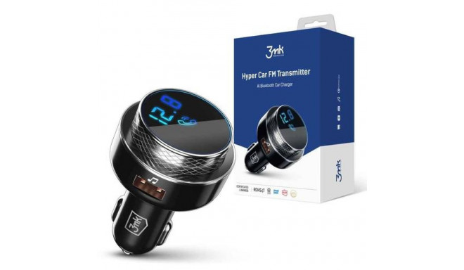 3MK Hyper Car FM Transmitter 87.5 - 99.8 MHz USB Black