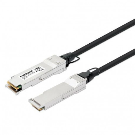 Intellinet 0.5m 40G QSFP+ Passive Direct Attach Copper Twinax Cable 30AWG MSA QSFP-H40G-CU50CM compa