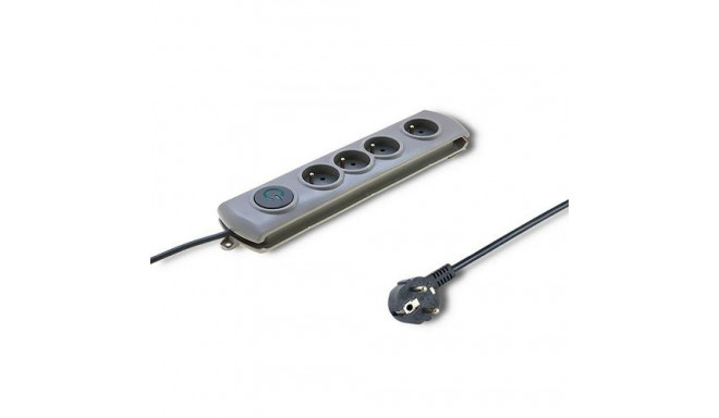 Qoltec 50164 surge protector Grey 4 AC outlet(s) 230 V 2.5 m