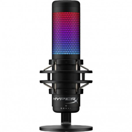 HyperX QuadCast S - USB Microphone (Black-Grey) - RGB Lighting