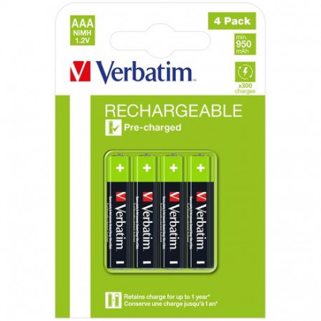 Verbatim 49514 household battery Rechargeable battery AAA Nickel-Metal Hydride (NiMH)