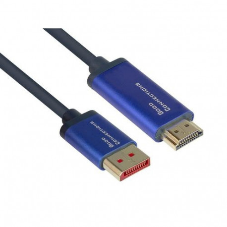 Alcasa 4860-SF050B video cable adapter 5 m DisplayPort HDMI Blue