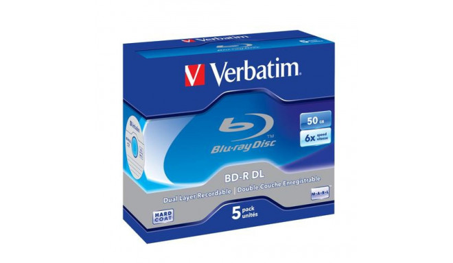 Verbatim 43748 blank Blu-Ray disc BD-R 50 GB 5 pc(s)