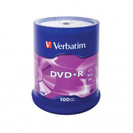 Matricas DVD+R AZO Verbatim 4.7GB 16x 100 Pack, Spindle