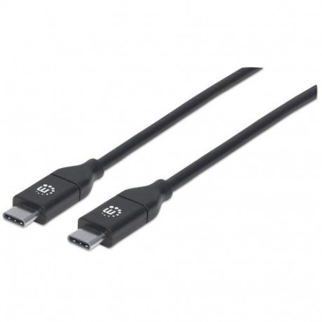 Manhattan USB-C to USB-C Cable, 2m, Male to Male, 480 Mbps (USB 2.0), 5A (super fast charging), Hi-S