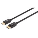 Manhattan DisplayPort 1.4 Cable, 8K@60hz, 3m, Braided Cable, Male to Male, Equivalent to DP14MM3M, W