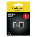Intenso Micro Line USB flash drive 8 GB USB Type-A 2.0 Black