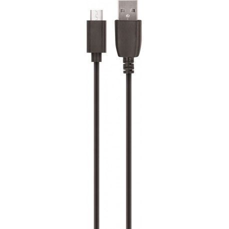 Setty kaabel USB - microUSB 2A 1m, must