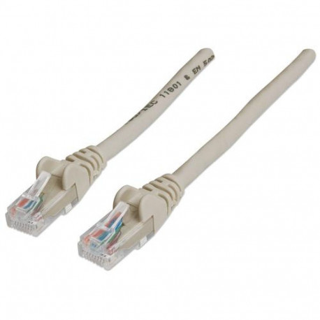 Intellinet Network Patch Cable, Cat6, 20m, Grey, CCA, U/UTP, PVC, RJ45, Gold Plated Contacts, Snagle