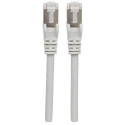 Intellinet Network Patch Cable, Cat6A, 15m, Grey, Copper, S/FTP, LSOH / LSZH, PVC, RJ45, Gold Plated