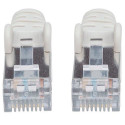 Intellinet Network Patch Cable, Cat6A, 0.5m, Grey, Copper, S/FTP, LSOH / LSZH, PVC, RJ45, Gold Plate