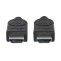 Manhattan HDMI Cable, 4K@30Hz (High Speed), 15m, Male to Male, Black, Equivalent to HDMM15M, Ultra H