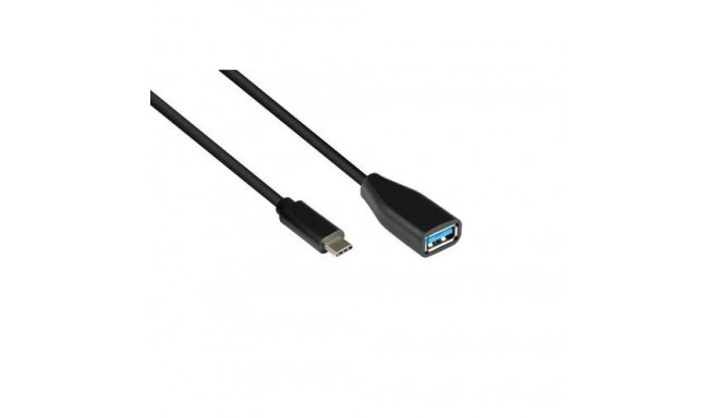 Alcasa 2811-OTG USB cable USB 3.2 Gen 1 (3.1 Gen 1) 0.1 m USB C USB A Black