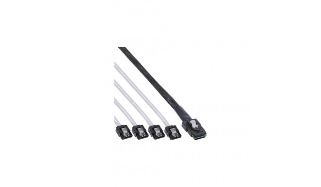 InLine SAS Cable Mini SAS SFF8087 to 4x SATA direct OCR 0.5m