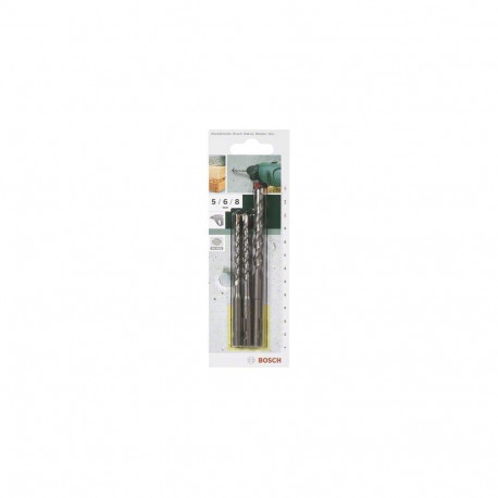 Bosch 3-piece Concrete Drill Bit Set SDS-Quick