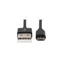 Ansmann 1700-0077 USB cable USB 2.0 0.2 m USB A Micro-USB B Black