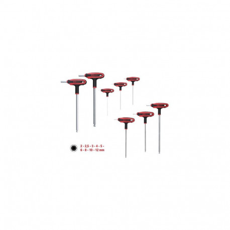 KS Tools 151.8150 hex key T-handle hex key set 9 pc(s)