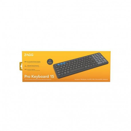 ZAGG Pro 15 keyboard Universal Bluetooth QWERTY Nordic Black
