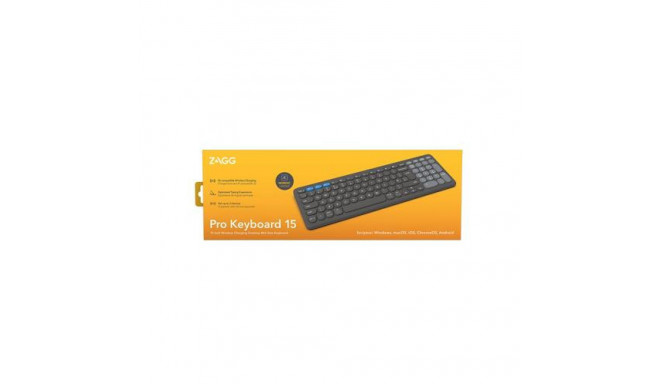 ZAGG Pro 15 keyboard Universal Bluetooth QWERTY Nordic Black