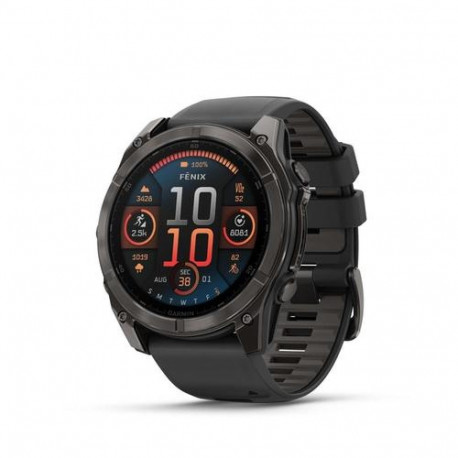 Garmin Fenix 8 3.56 cm (1.4") AMOLED 51 mm Digital 454 x 454 pixels Touchscreen Titanium Wi