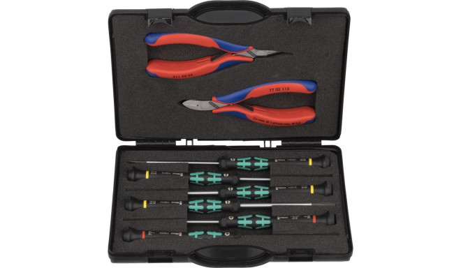 Knipex 00 20 18 mechanics tool set 8 tools