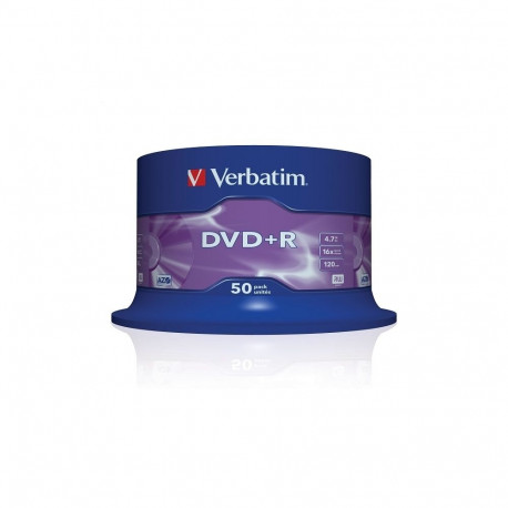 VERBATIM DVD+R 4,7GB 16X CAKE*50 43550