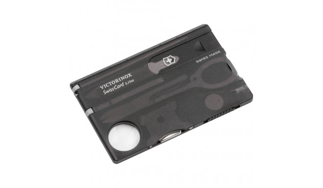 Victorinox SWISSCARD LITE must läbipaistev