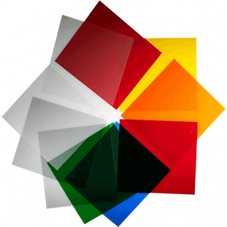 Elinchrom komplekt 10 värvifiltrit 21 cm