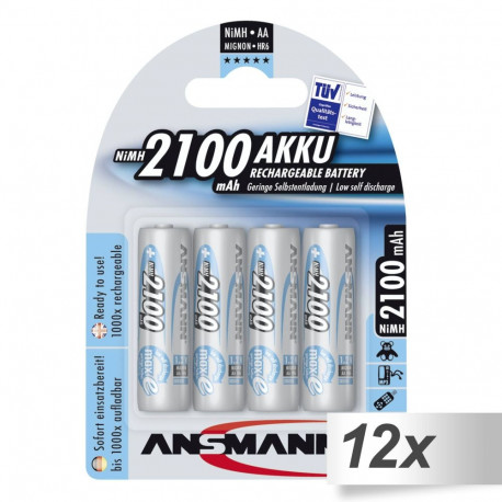 12x4 Ansmann maxE NiMH aku Mignon AA 2100 mAh 5035052
