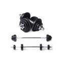 Hantlite- ja tõstekangikomplekt TUNTURI Barbell/Dumbbell Set 20kg, iron