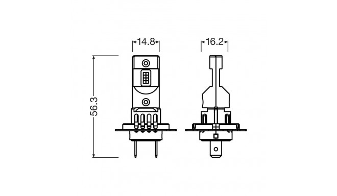 H7 LEDriving HL EASY 12V 6500K 2tk