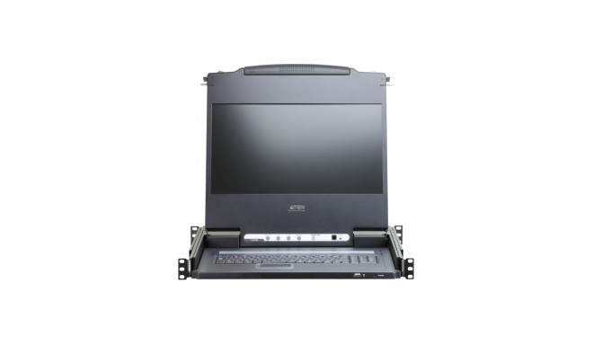 ATEN Console, 17.3" LCD FullHD, DVI/VGA/HDMI, USB port, rack 19", keyboard, touchpad