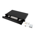 RACKMOUNT 19" 1U FIBER PATCH PANEL LANBERG 24XSC SIMPLEX/24XLC DUPLEX BLACK + ACCESSORIES