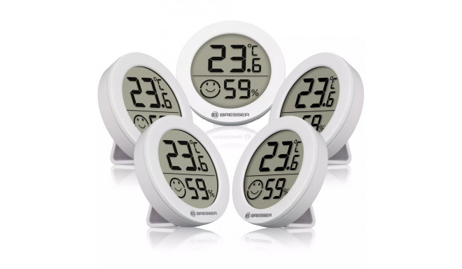 BRESSER Smile Thermo-Hygrometer Set of 5