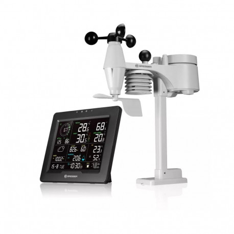 BRESSER 8-in-1 WiFi Weather Station with Heat Stress Index Sahara TB