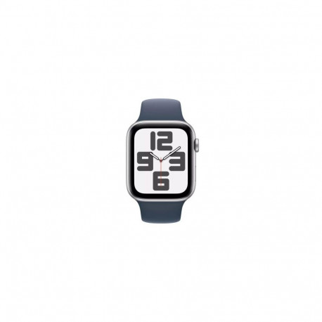 Apple Watch SE 2nd Gen GPS + Cellular 44mm Silver Alu Case, Storm Blue Sport Band M/L EUMRHJ3